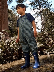 JoJo Maman Bébé Navy Blue Plain Wellies - Image 1 of 5