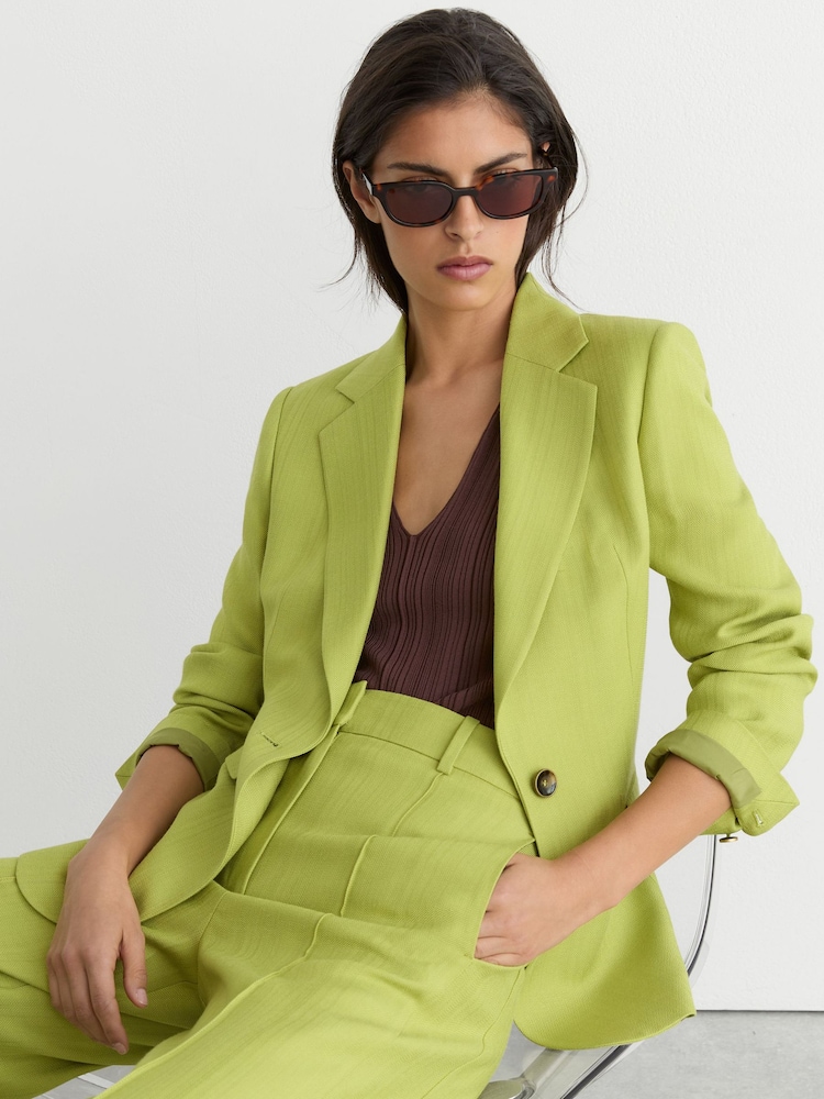 Reiss Green Jodie Suit Jacket - Image 1 of 7