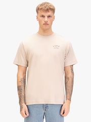 Luke 1977 Cream Drayton Relaxed Fit T-Shirt - Image 1 of 6