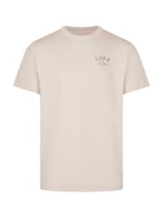 Luke 1977 Cream Drayton Relaxed Fit T-Shirt - Image 4 of 6