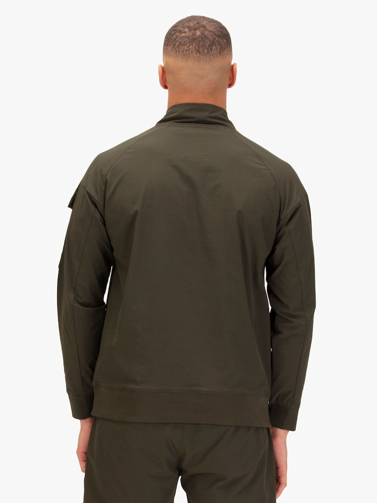 Luke 1977 Green Gran Paradiso Cogne Zip Through Sweatshirt - Image 2 of 7