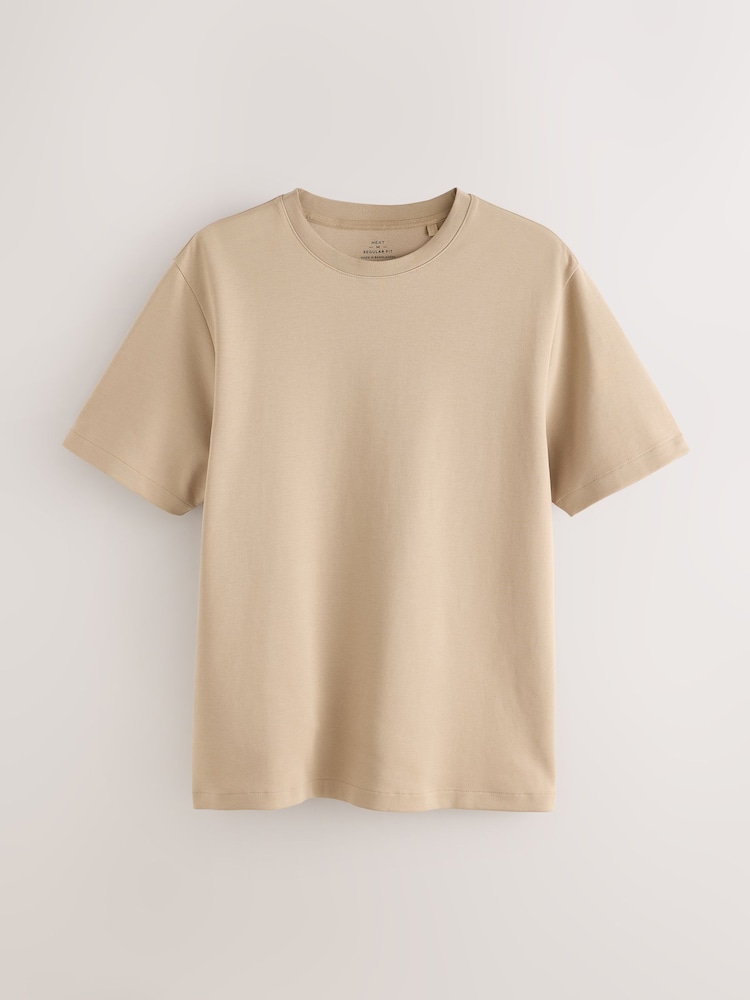 Brown Neutral Regular Fit Motionflex Soft Heavyweight T-Shirt - Image 1 of 3