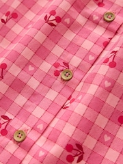 Վարդագույն - Gingham Cherry Blouse (3-16yrs) - Պատկեր 5 7-ից