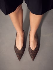 Leopard Extra Wide Fit Forever Comfort® Court Kitten Heels - Image 3 of 8