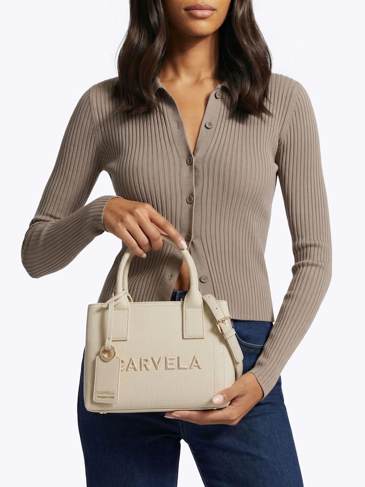 Carvela Cream Lidia Micro Tote Bag - Image 5 of 5 Carvela Cream Lidia Micro Tote Bag - Image 5 of 5