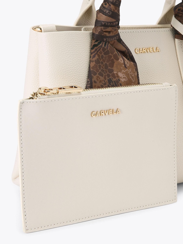 Carvela White Nina Tote Bag - Image 4 of 4