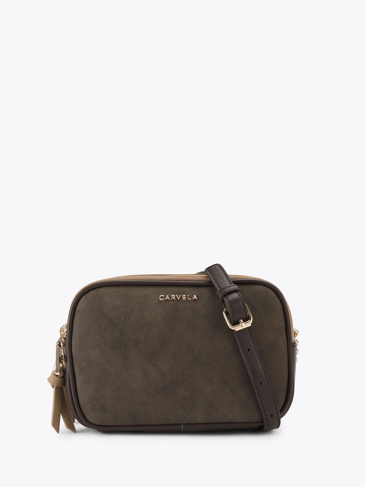 Carvela Brown Carla Cross-Body Bag - Image 1 of 4