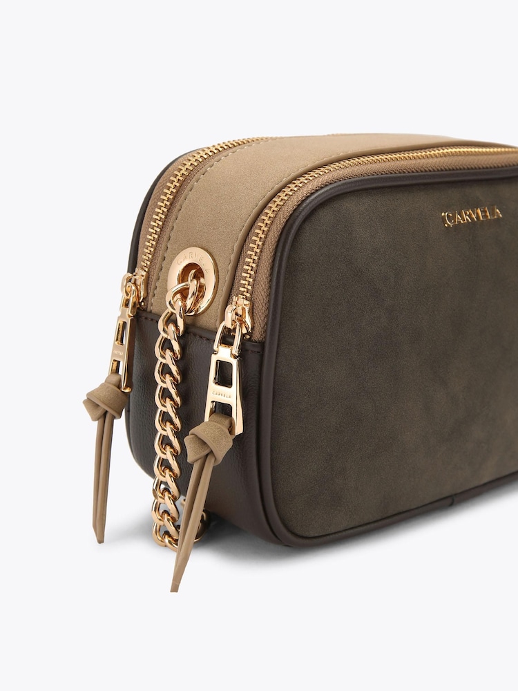 Carvela Brown Carla Cross-Body Bag - Image 4 of 4