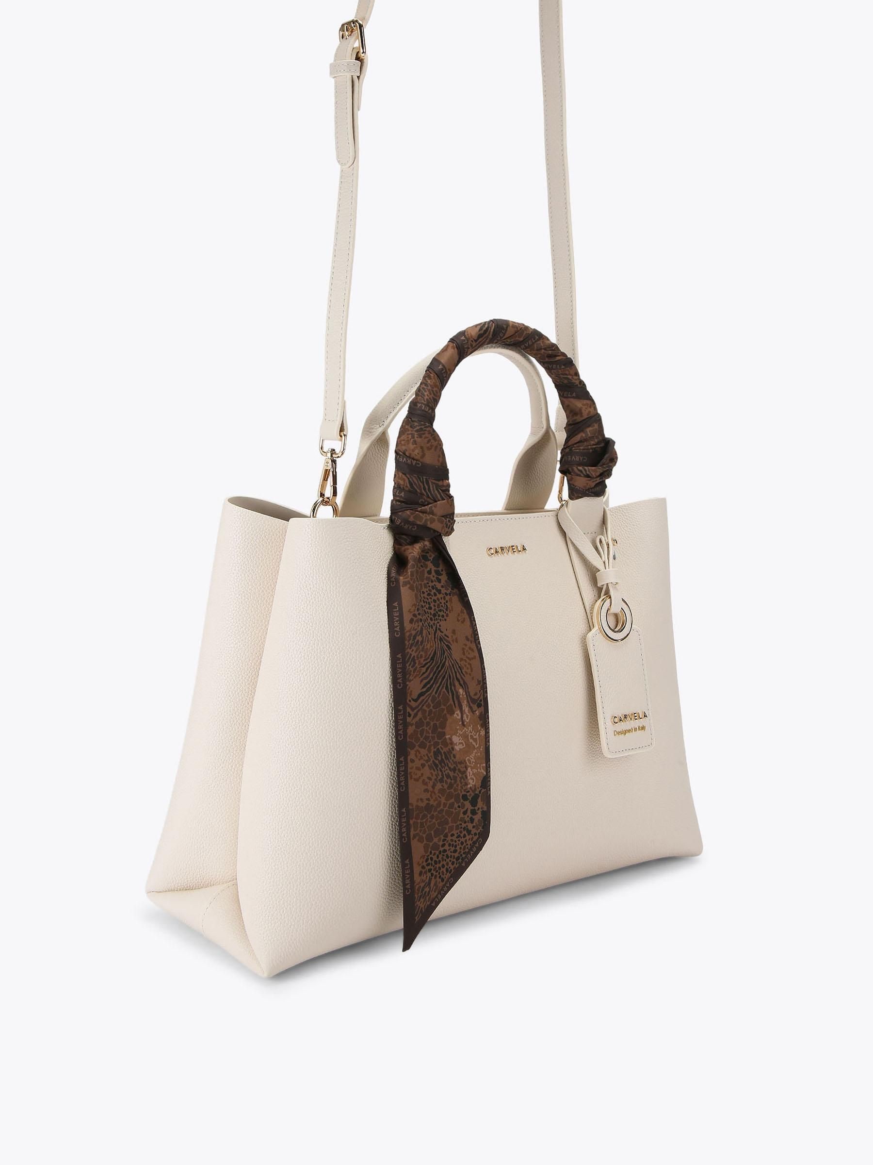 Buy Carvela White Medium Nina Tote Bag from Next USA
