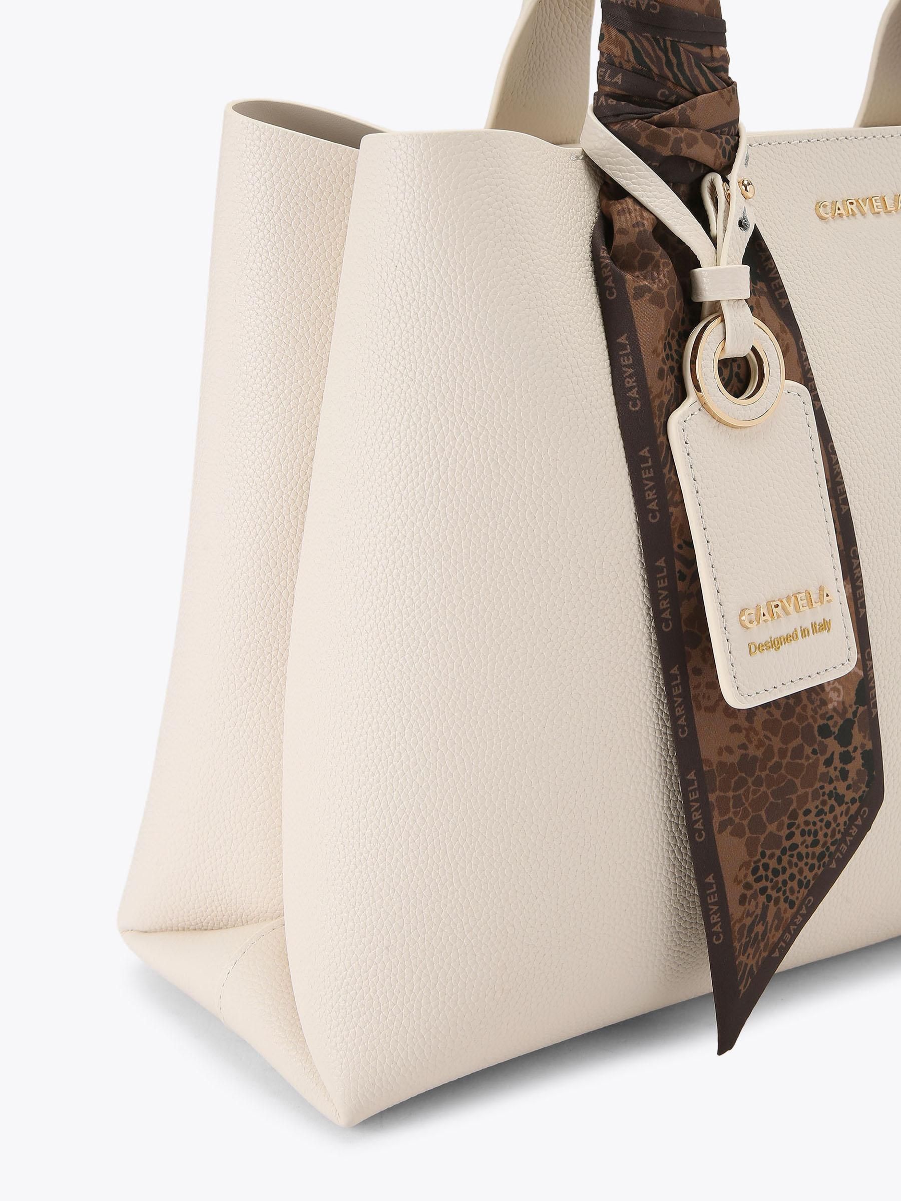 Buy Carvela White Medium Nina Tote Bag from Next USA