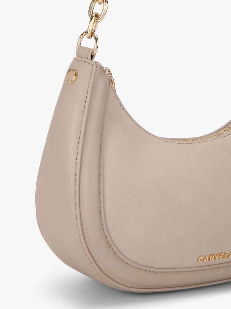Carvela Taupe Minori Scoop Shoulder Bag - Image 5 of 5 Carvela Taupe Minori Scoop Shoulder Bag - Image 5 of 5