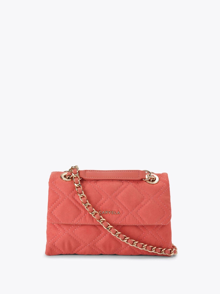 Оранжевый - Сумка на плечо с цепочкой Carvela Rosa - Изображение 1 4