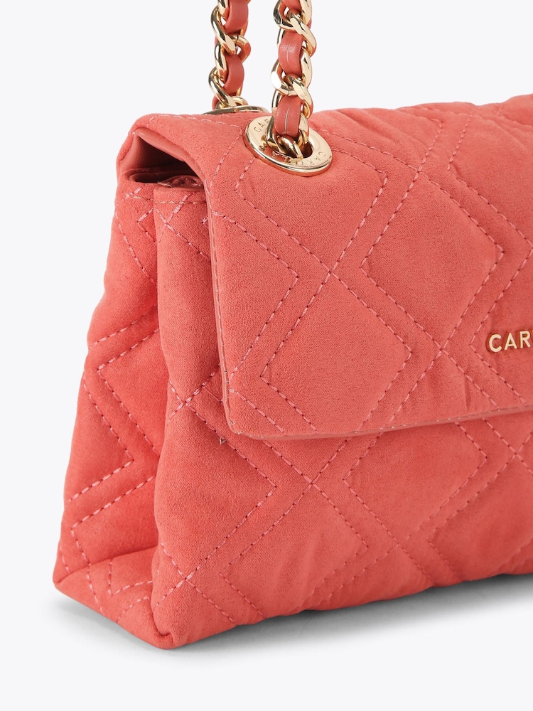 Оранжевый - Сумка на плечо с цепочкой Carvela Rosa - Изображение 4 4