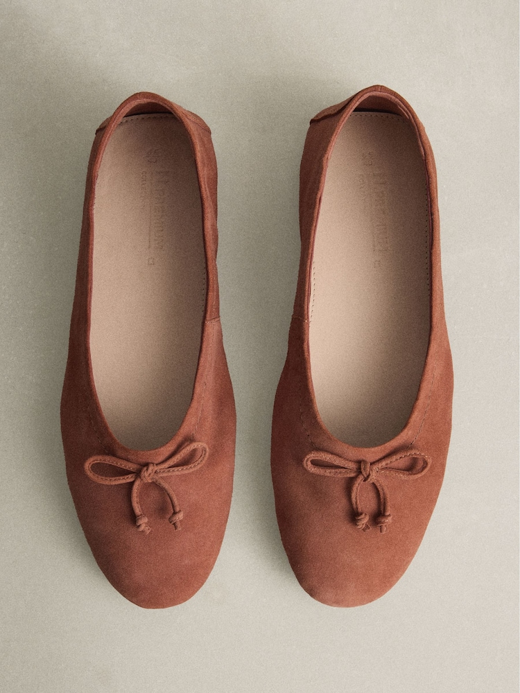 Rust Brown N.Premium Leather Ballerinas - Image 1 of 6
