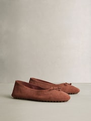 Rust Brown N.Premium Leather Ballerinas - Image 2 of 6