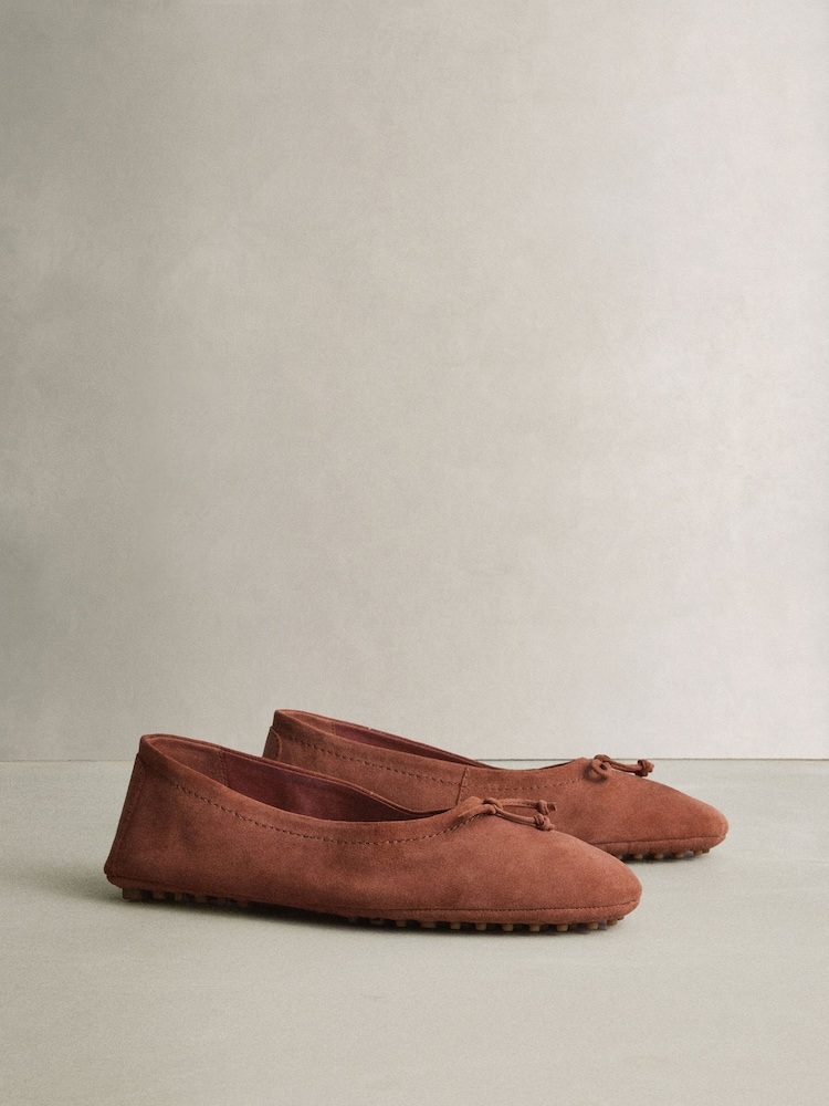 Rust Brown N.Premium Leather Ballerinas - Image 2 of 6