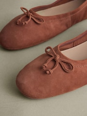 Rust Brown N.Premium Leather Ballerinas - Image 4 of 6
