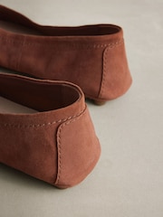 Rust Brown N.Premium Leather Ballerinas - Image 5 of 6