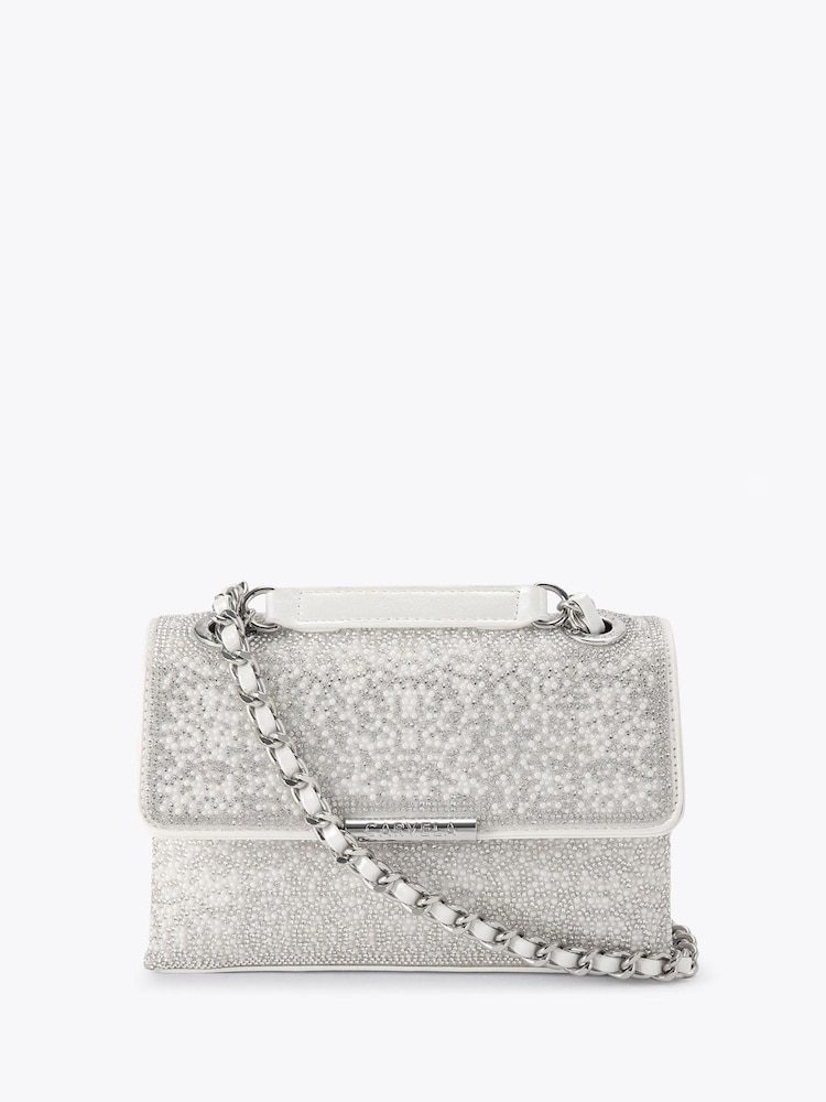 Carvela White Rosa Chain Shoulder Bag - Image 1 of 4 Carvela White Rosa Chain Shoulder Bag - Image 1 of 4
