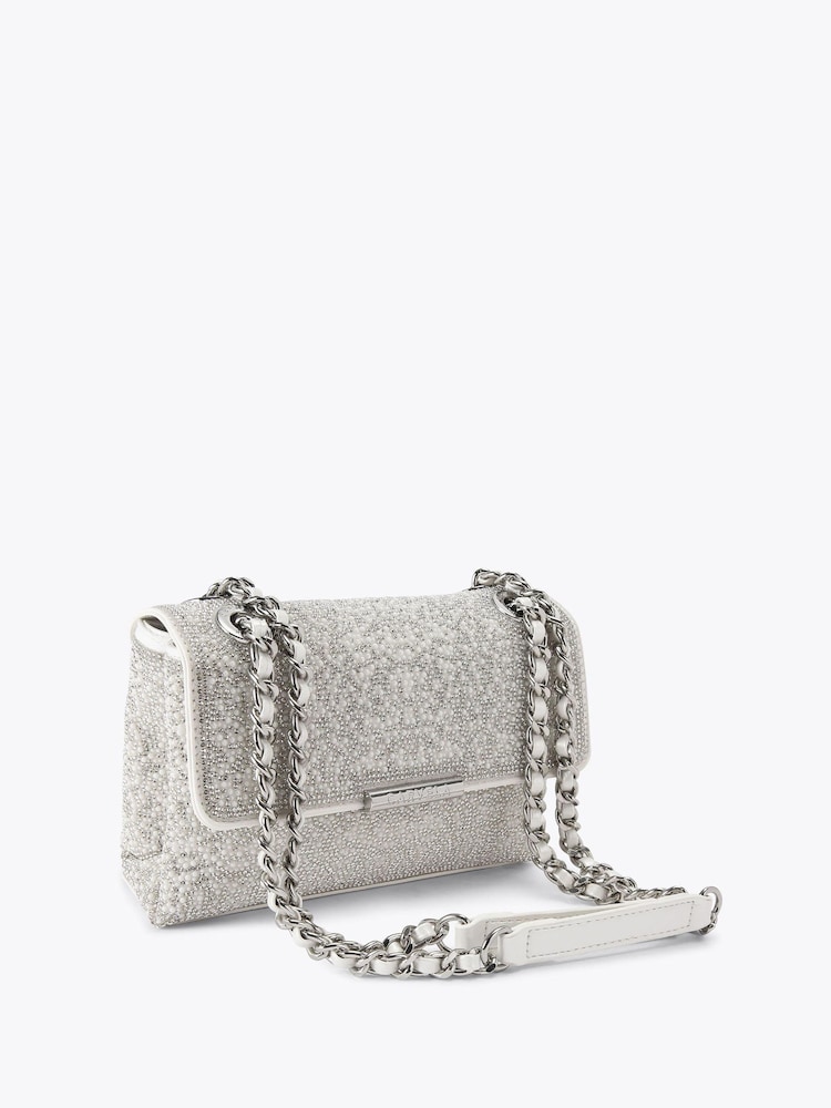 Carvela White Rosa Chain Shoulder Bag - Image 2 of 4 Carvela White Rosa Chain Shoulder Bag - Image 2 of 4