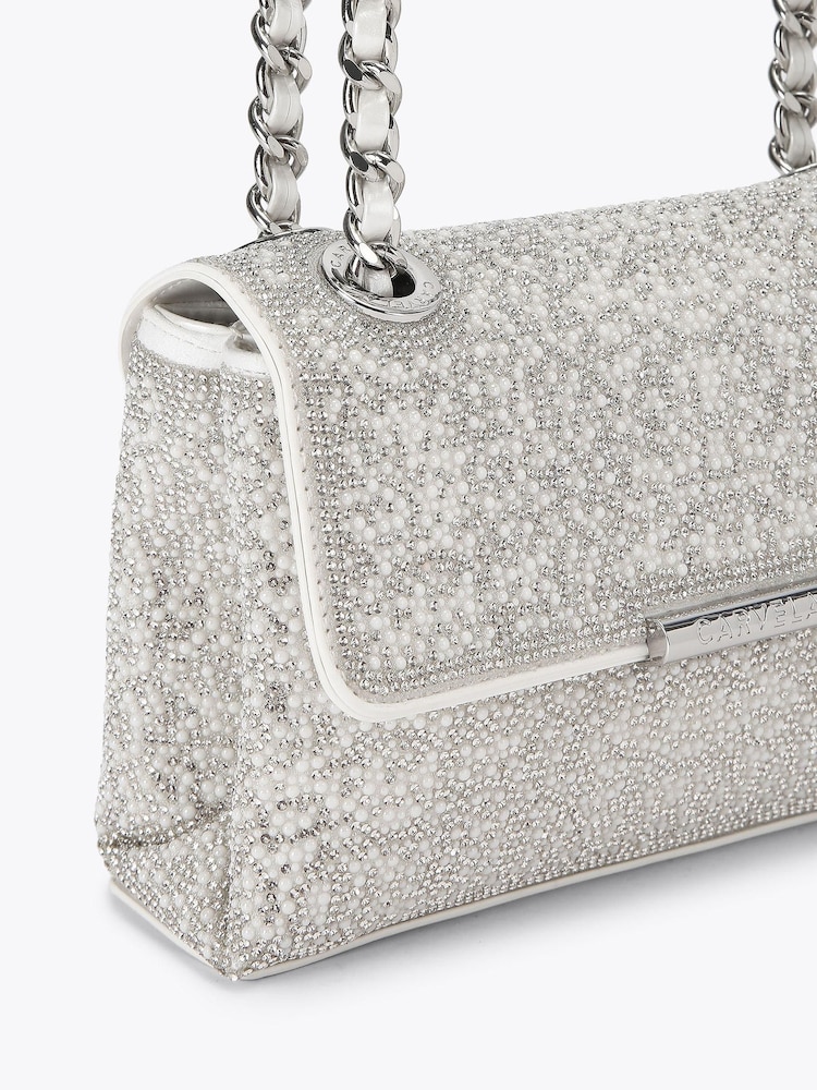 Carvela White Rosa Chain Shoulder Bag - Image 4 of 4 Carvela White Rosa Chain Shoulder Bag - Image 4 of 4