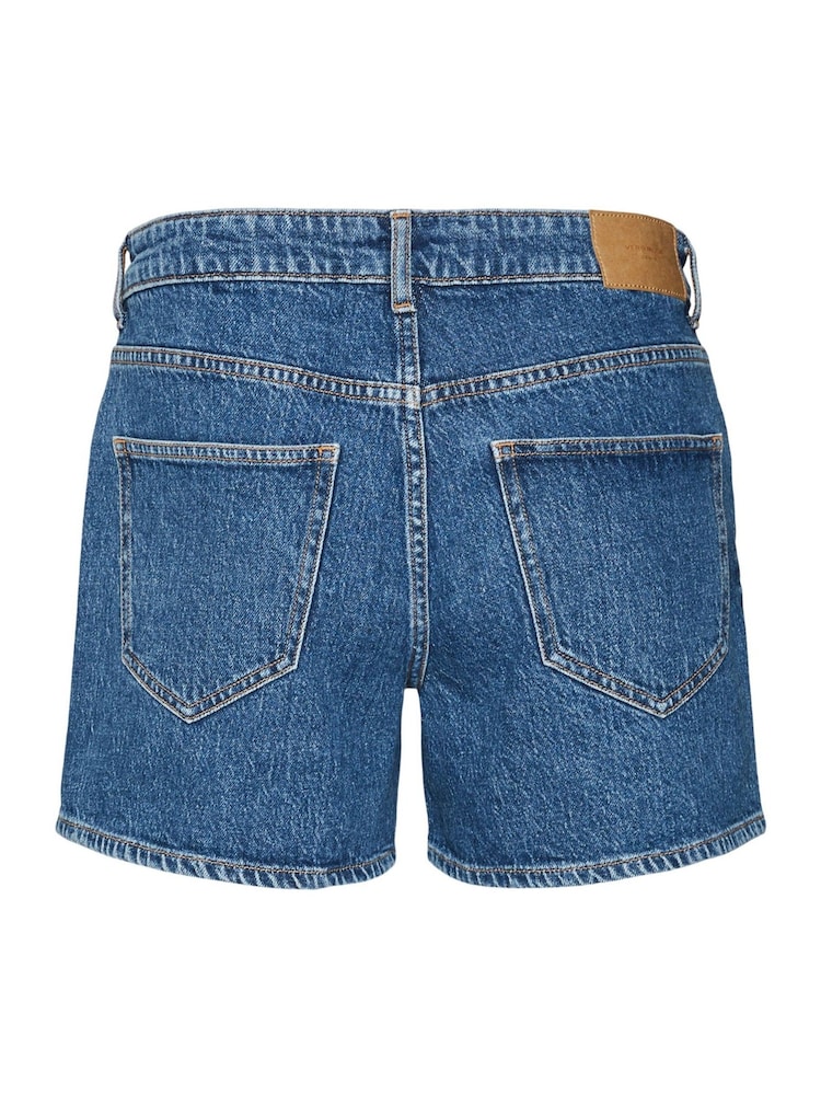Katamtamang Asul na Denim - VERO MODA Mid Rise Denim Shorts - Larawan 6 ng 6 Katamtamang Asul na Denim - VERO MODA Mid Rise Denim Shorts - Larawan 6 ng 6