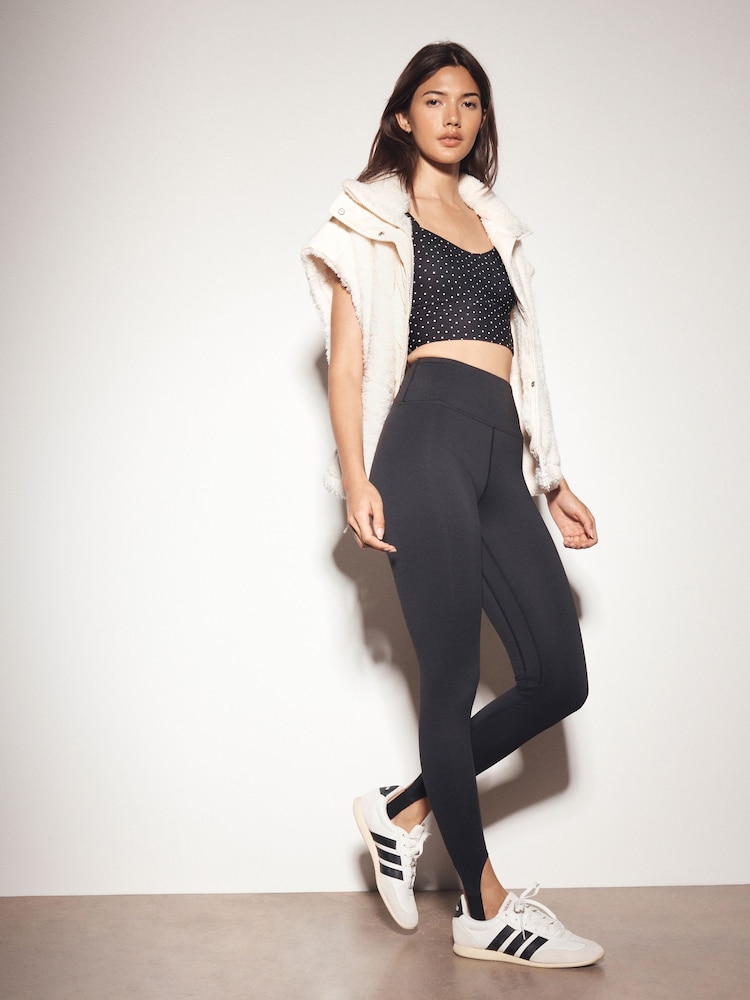 Czarny - Active Balance Stirrup Leggings - Obraz 2 z 9 Czarny - Active Balance Stirrup Leggings - Obraz 2 z 9