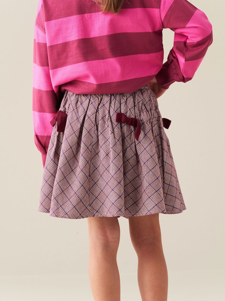Angel & Rocket Purple Clara Check Skirt - Image 2 of 7