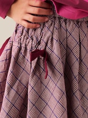 Angel & Rocket Purple Clara Check Skirt - Image 5 of 7