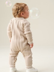 Angel & Rocket Natural Bobby Smart Knit Romper - Image 2 of 4