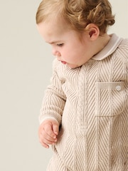 Angel & Rocket Natural Bobby Smart Knit Romper - Image 3 of 4