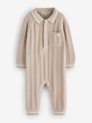 Angel & Rocket Natural Bobby Smart Knit Romper - Image 4 of 4