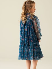 Azul - Angel & Rocket Isadora Mesh Dress - Imagem 2 de 5