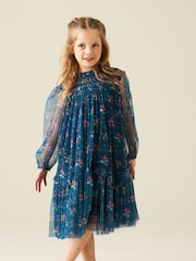 Azul - Angel & Rocket Isadora Mesh Dress - Imagem 3 de 5