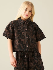 Angel & Rocket Brown Zeta Leopard Shirt - Image 4 of 6