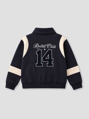 Angel & Rocket Blue Ace Sweat Varsity Jacket - Image 10 of 10