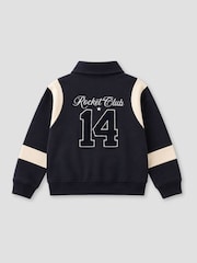 Angel & Rocket Blue Ace Sweat Varsity Jacket - Image 6 of 6