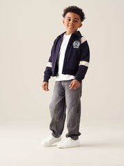 Angel & Rocket Blue Ace Sweat Varsity Jacket - Image 7 of 10
