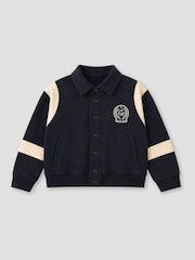 Angel & Rocket Blue Ace Sweat Varsity Jacket - Image 9 of 10