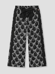 Angel & Rocket Black Blair Print Wide Leg Trousers - Image 4 of 5