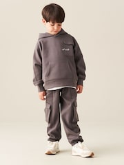 Angel & Rocket Grey Mason Cargo Pocket Hoodie - Image 2 of 6