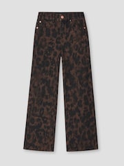 Angel & Rocket Brown Danni Leopard Jeans - Image 4 of 5