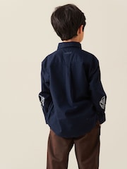 Angel & Rocket Blue Neo Oversized City Print Shirt - Image 2 of 6