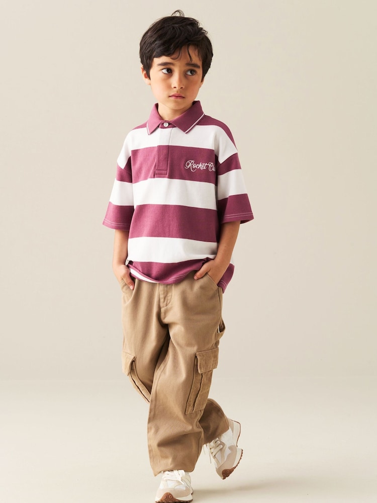 Angel & Rocket Red Rudy Striped Rugby Shirt - Image 2 of 5 Angel & Rocket Red Rudy Striped Rugby Shirt - Image 2 of 5
