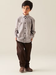 Angel & Rocket Grey Grayson Textured Shirt - Image 3 of 7