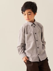 Angel & Rocket Grey Grayson Textured Shirt - Image 4 of 7