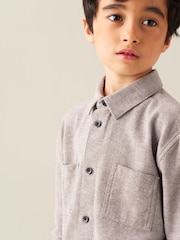 Angel & Rocket Grey Grayson Textured Shirt - Image 5 of 7