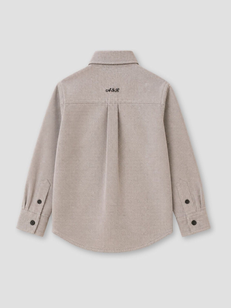 Angel & Rocket Grey Grayson Textured Shirt - Image 7 of 7