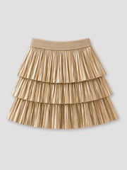 Angel & Rocket Gold Lucile Metallic Pleated Rara Skirt - Image 6 of 6