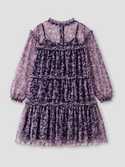 Angel & Rocket Blue Cara Tiered Mesh Dress - Image 11 of 11